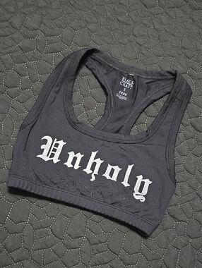 BlackCraft 'Unholy' Black Sports Bra